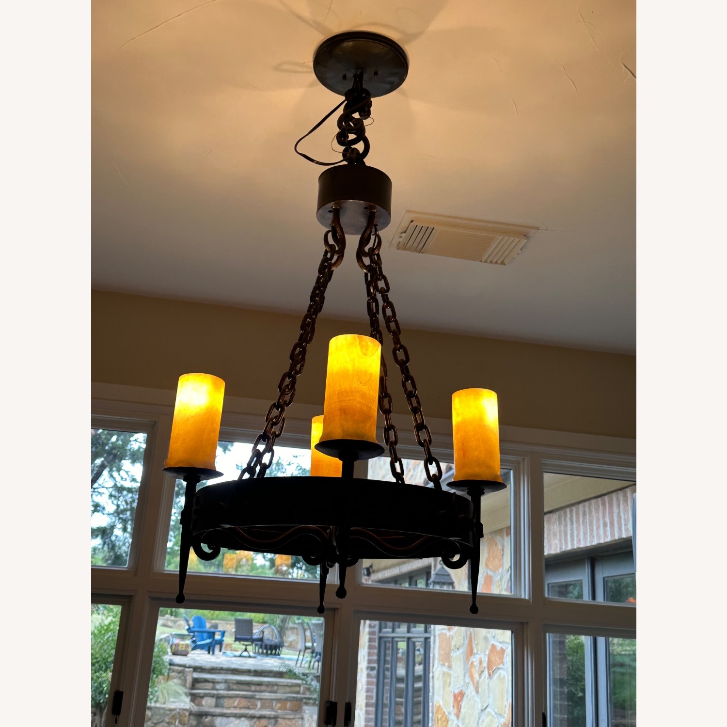 Antique Tuscan Style Chandelier - image-5
