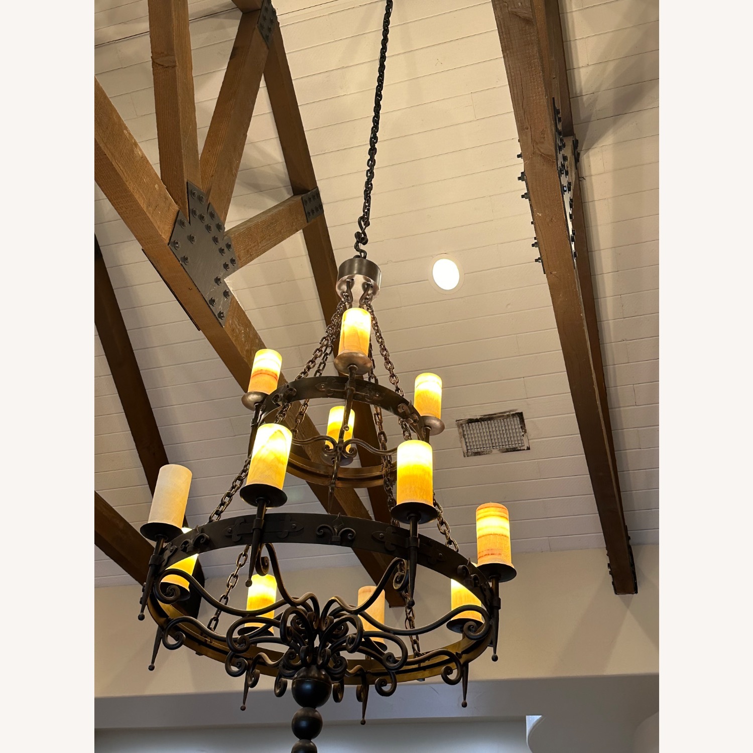 Antique Tuscan Style Chandelier - image-2