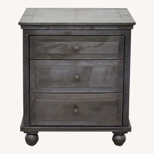 Used Restoration Hardware  Zinc 26" Bedside Tables for sale on AptDeco