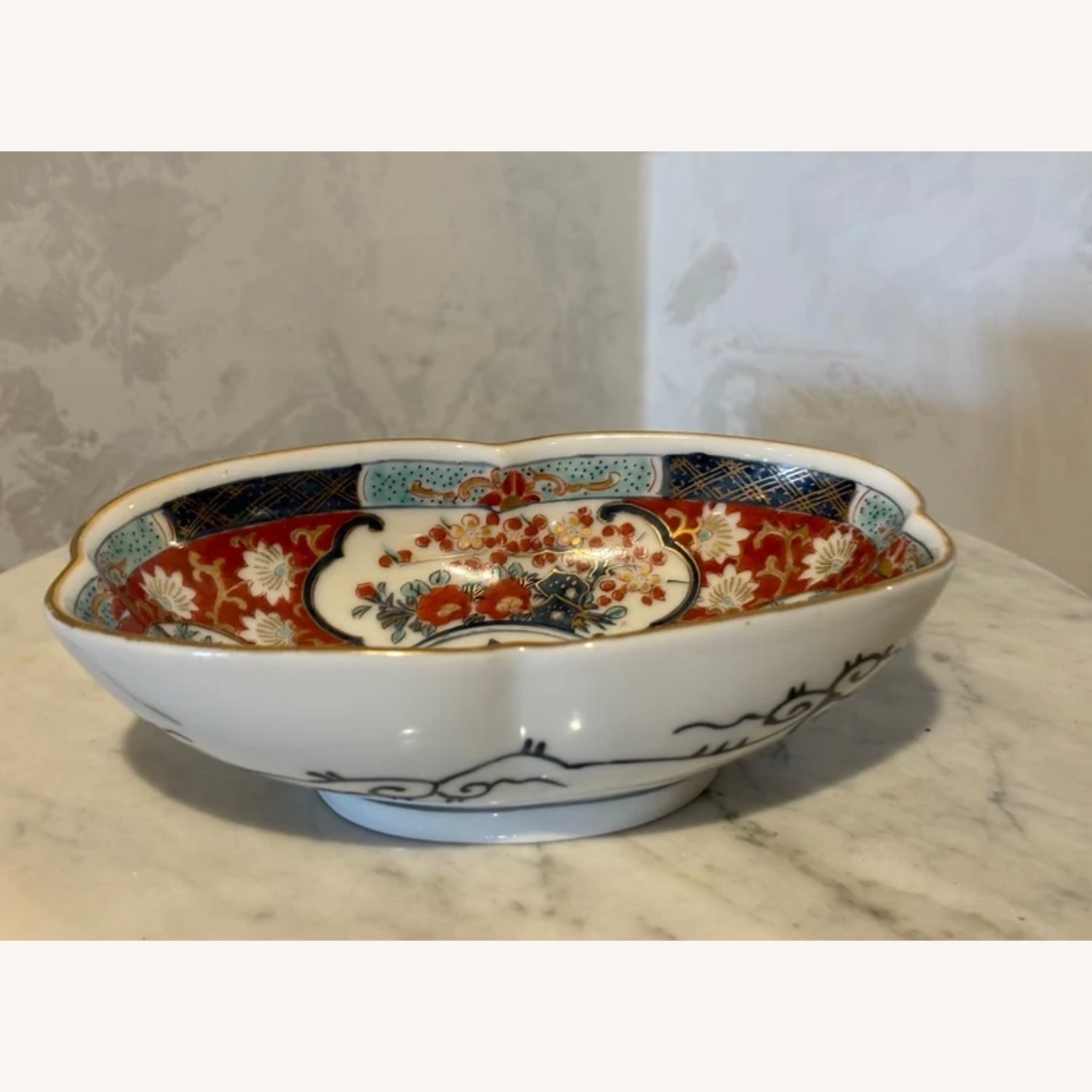 Vintage  Rare Imari Japanese Hand Painted Bowl  - image-14