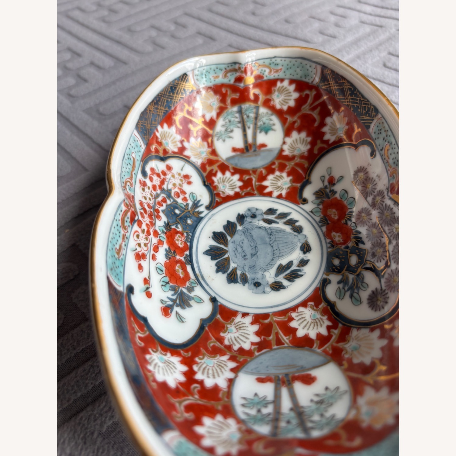 Vintage  Rare Imari Japanese Hand Painted Bowl  - image-3