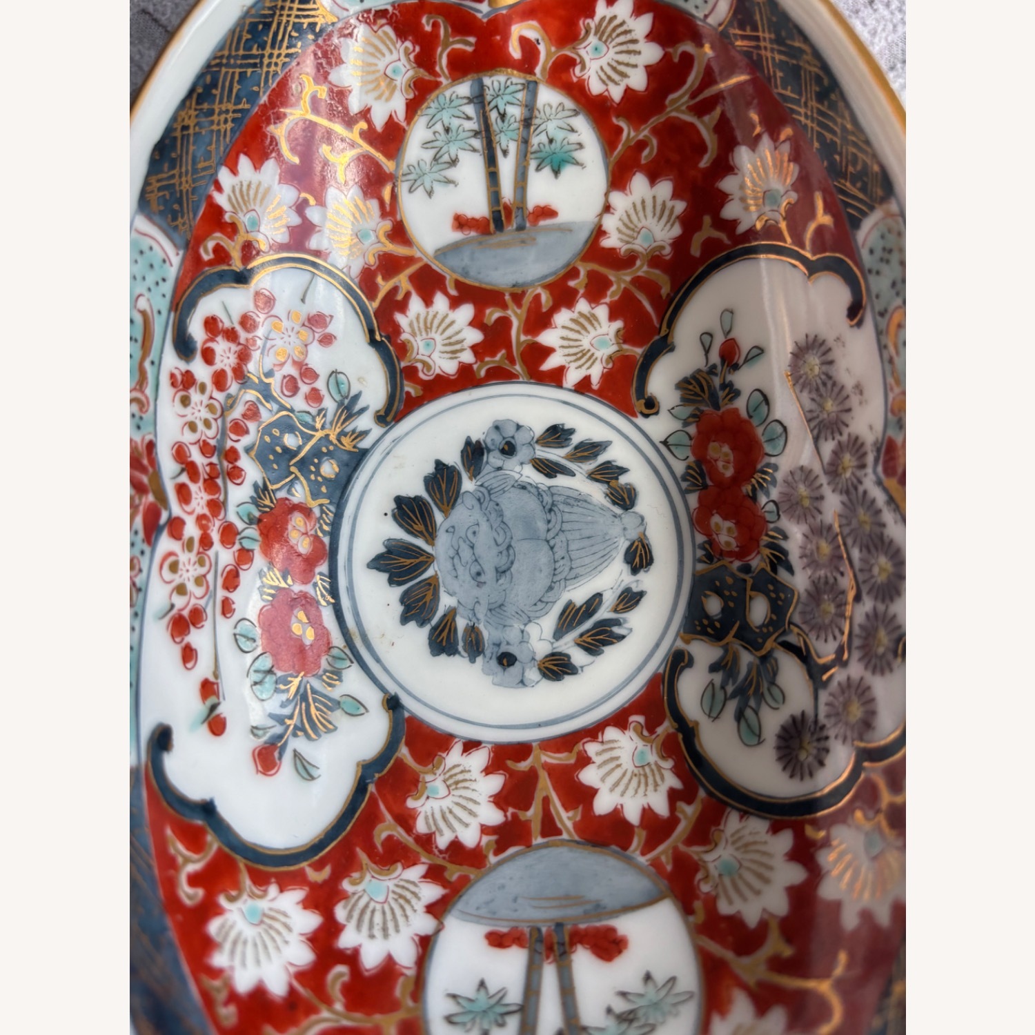 Vintage  Rare Imari Japanese Hand Painted Bowl  - image-6