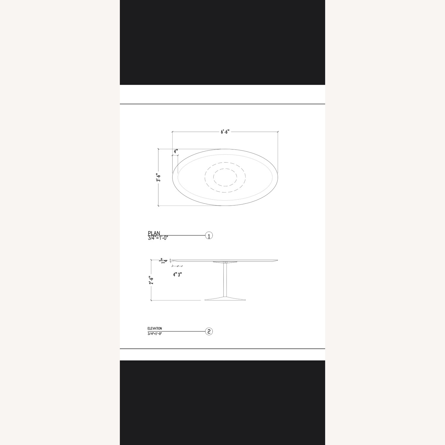 Custom Caesarstone Tulip Dining Table – Oval - image-4