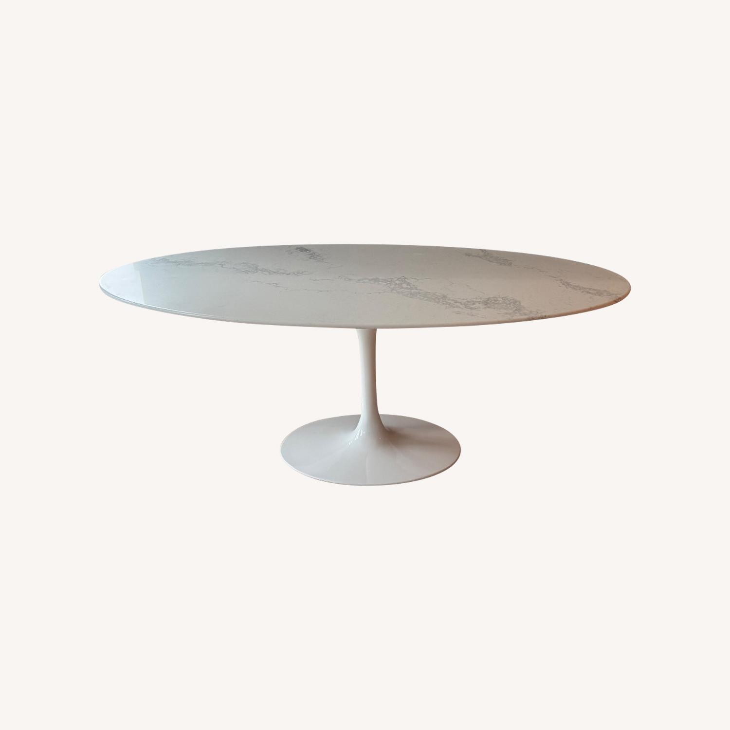 Custom Caesarstone Tulip Dining Table – Oval - image-0