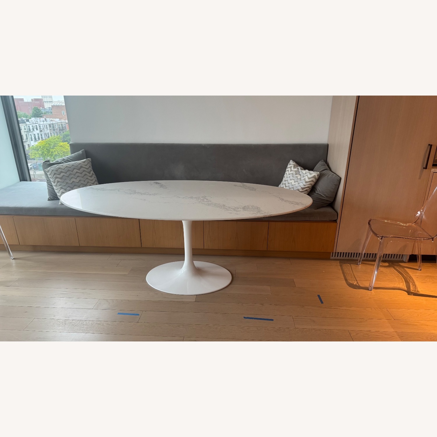 Custom Caesarstone Tulip Dining Table – Oval - image-1