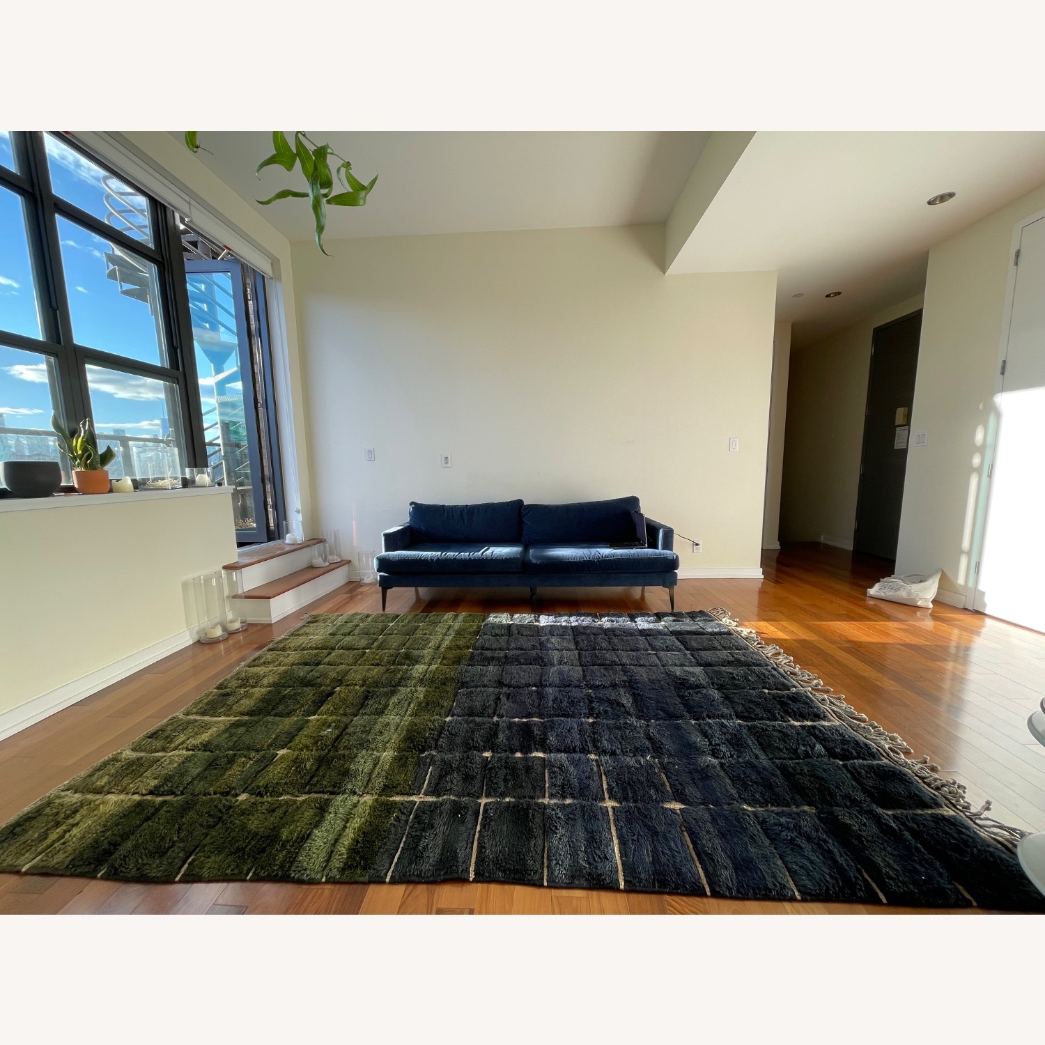 West Elm Andes Sofa Blue - image-3