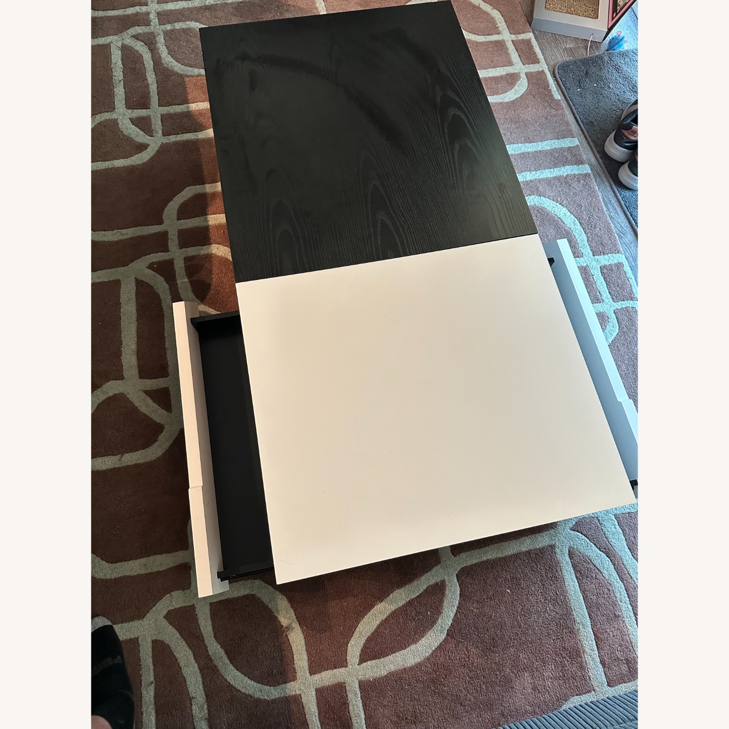 Sliding Top Coffee Table with Storage - image-5