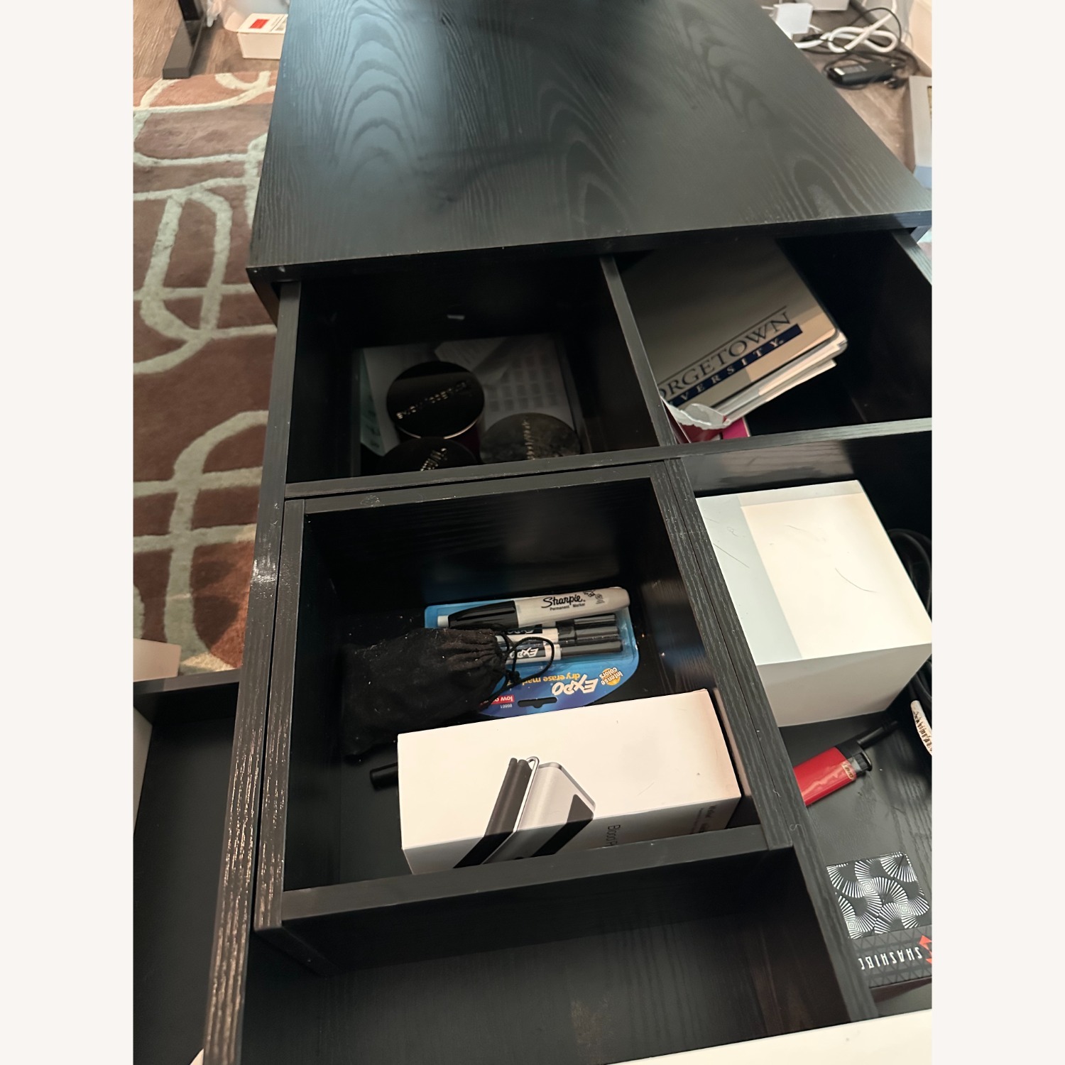 Sliding Top Coffee Table with Storage - image-7