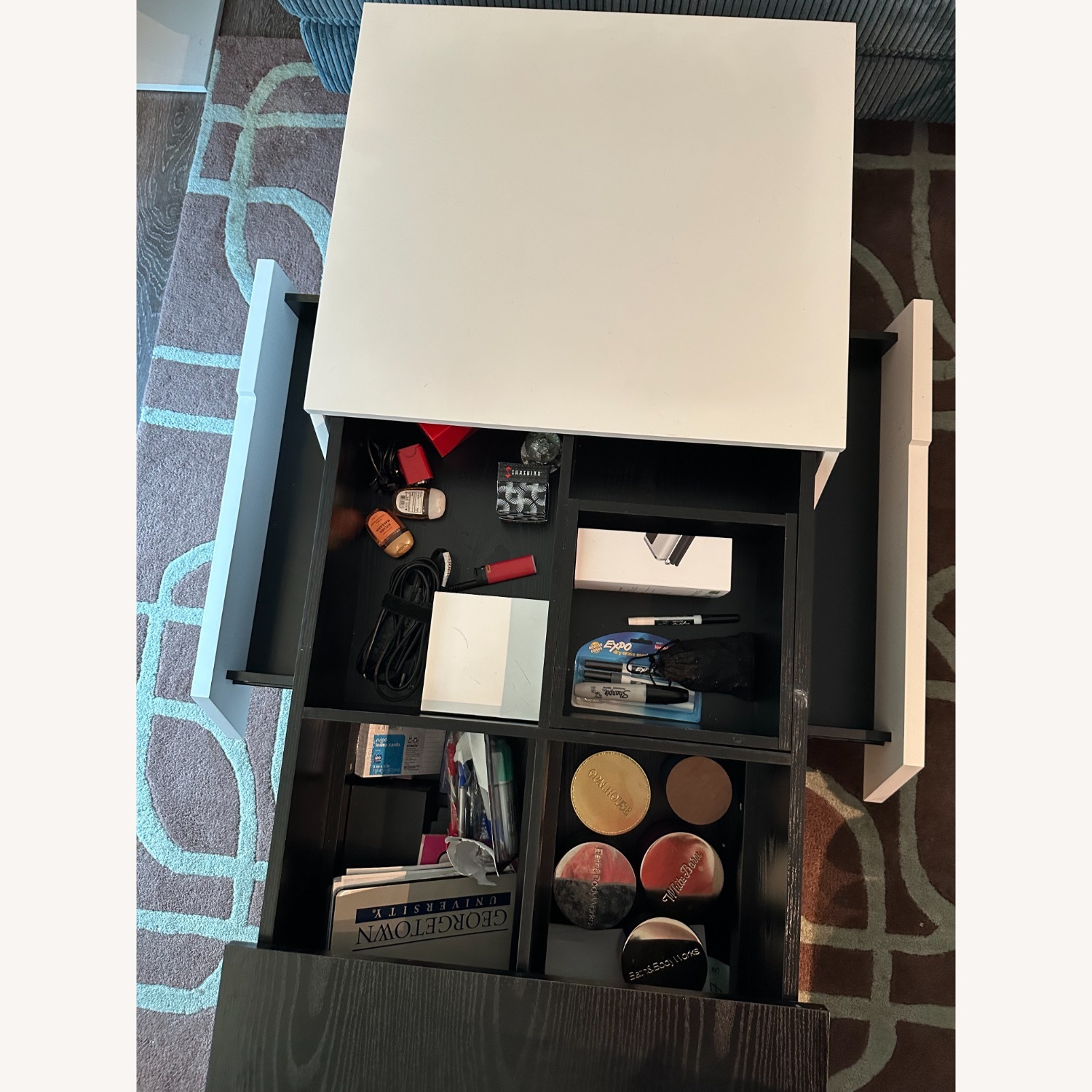 Sliding Top Coffee Table with Storage - image-6