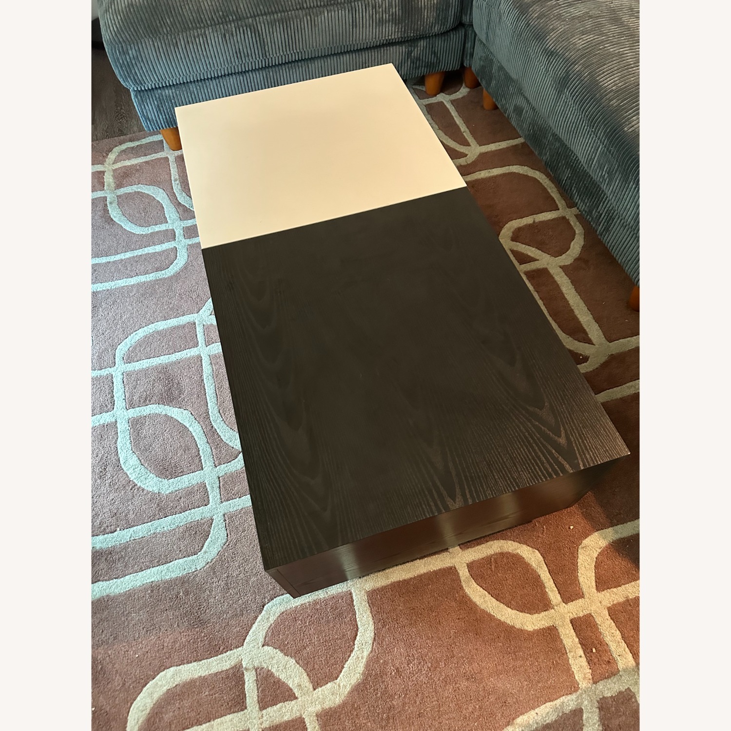 Sliding Top Coffee Table with Storage - image-1