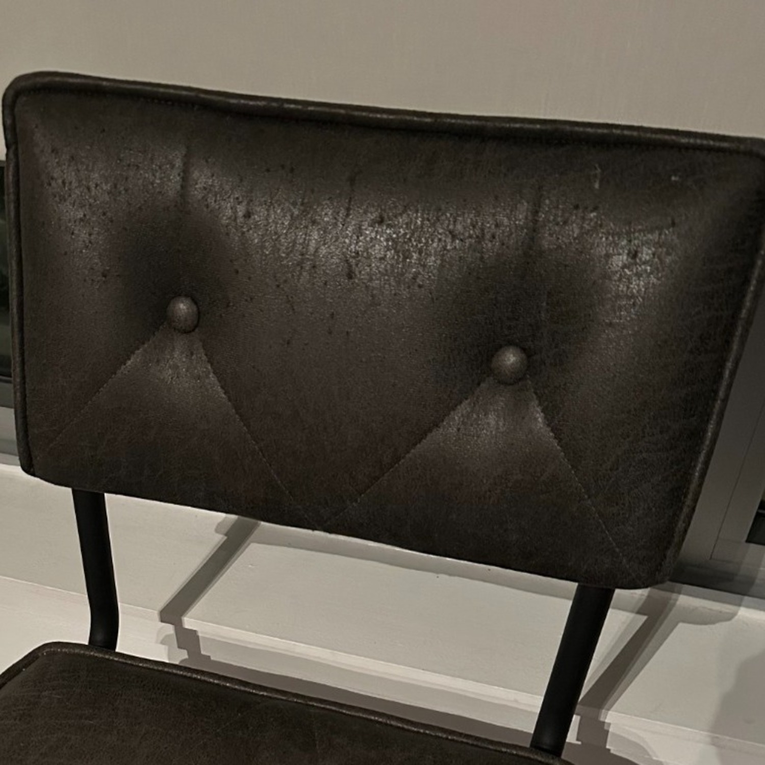 Black/Gray Mid Century Dining Chairs (Two) - image-2