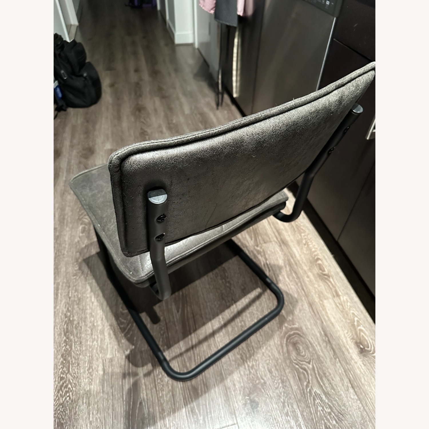 Black/Gray Mid Century Dining Chairs (Two) - image-4