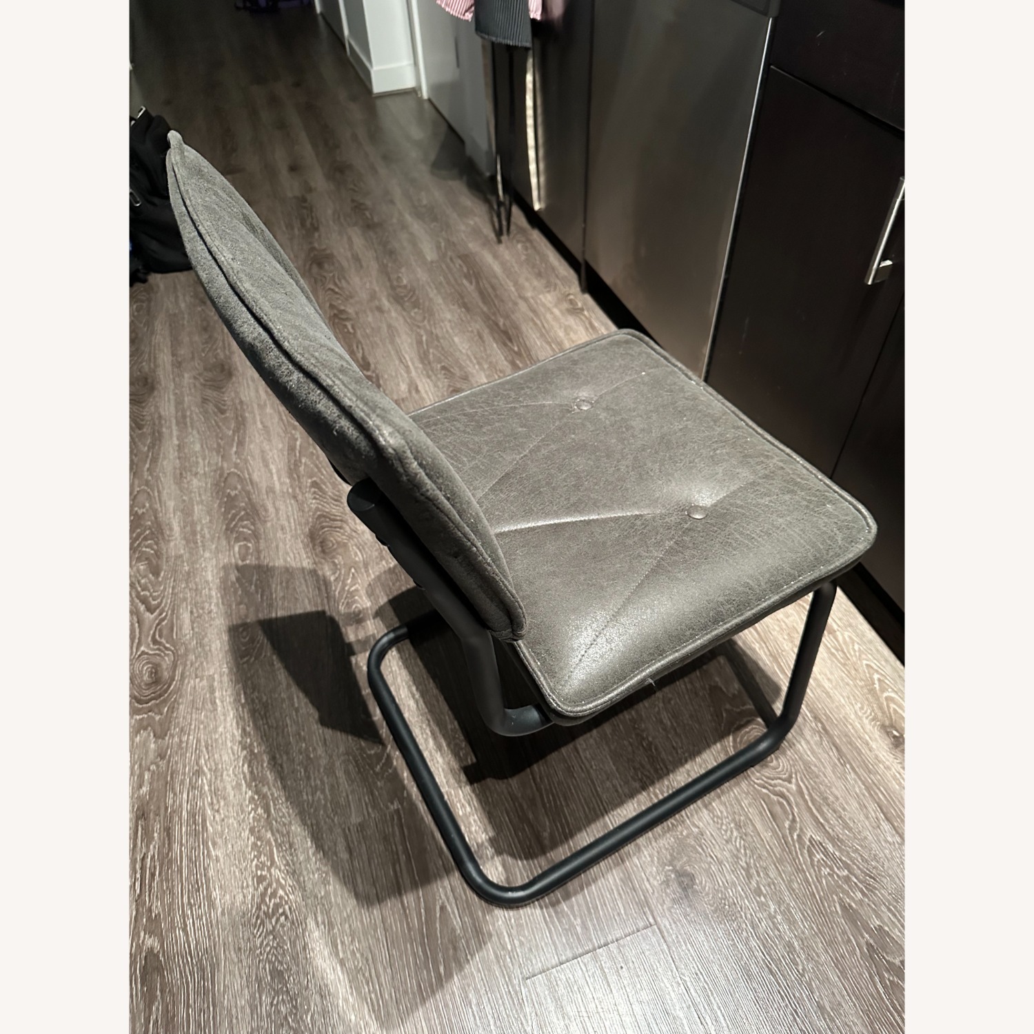 Black/Gray Mid Century Dining Chairs (Two) - image-3