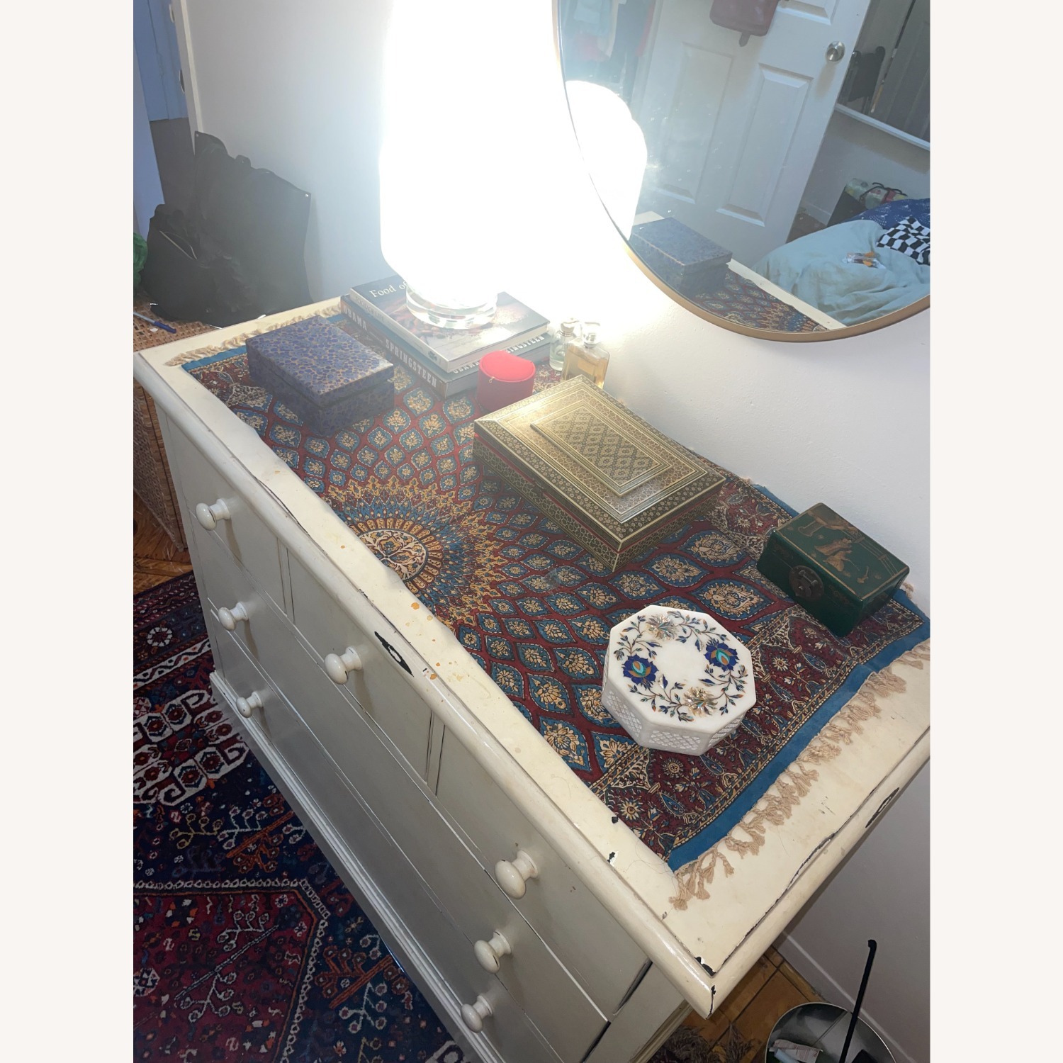 Pottery Barn Dresser White Wood Dresser - image-2