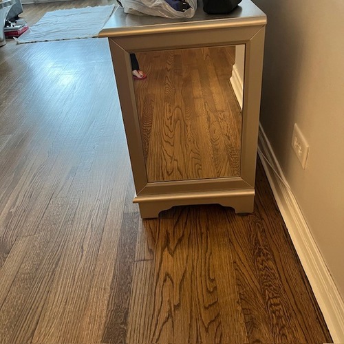 Used Mirrored Media Cabinet for sale on AptDeco