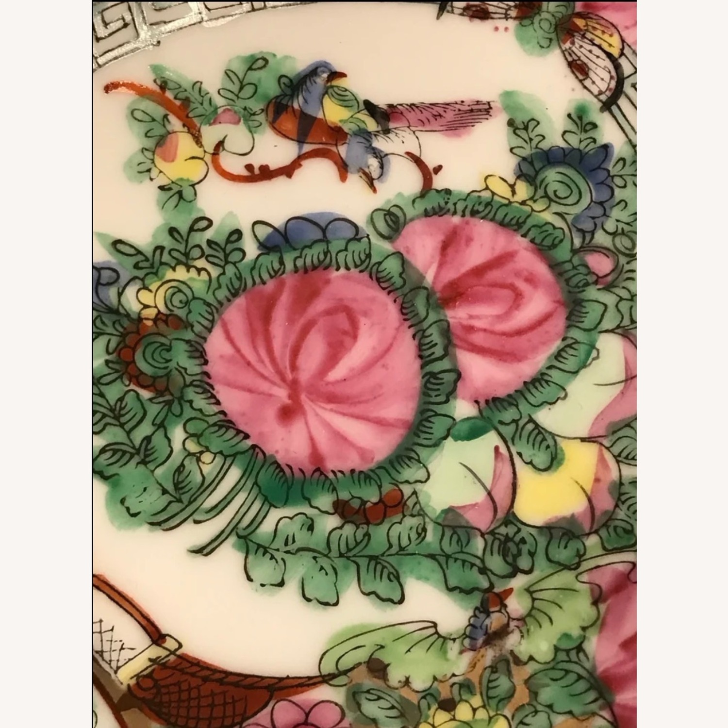 Vintage Rose Medallion Footed Dish / Vase - image-9