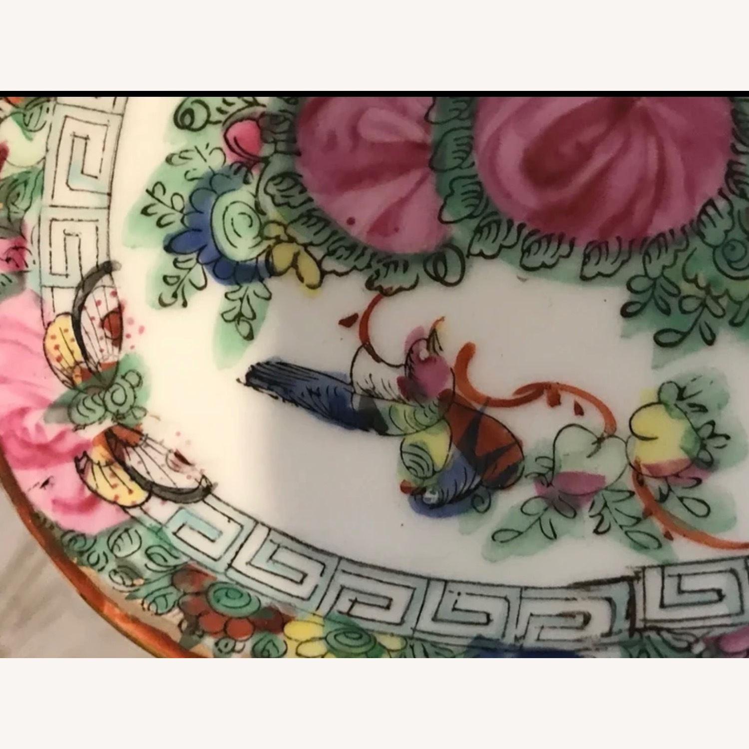 Vintage Rose Medallion Footed Dish / Vase - image-5