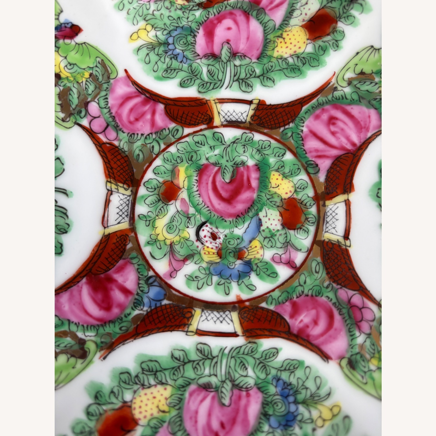 Vintage Rose Medallion Footed Dish / Vase - image-17