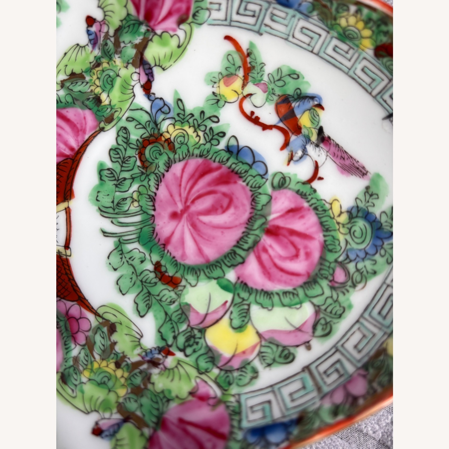 Vintage Rose Medallion Footed Dish / Vase - image-15