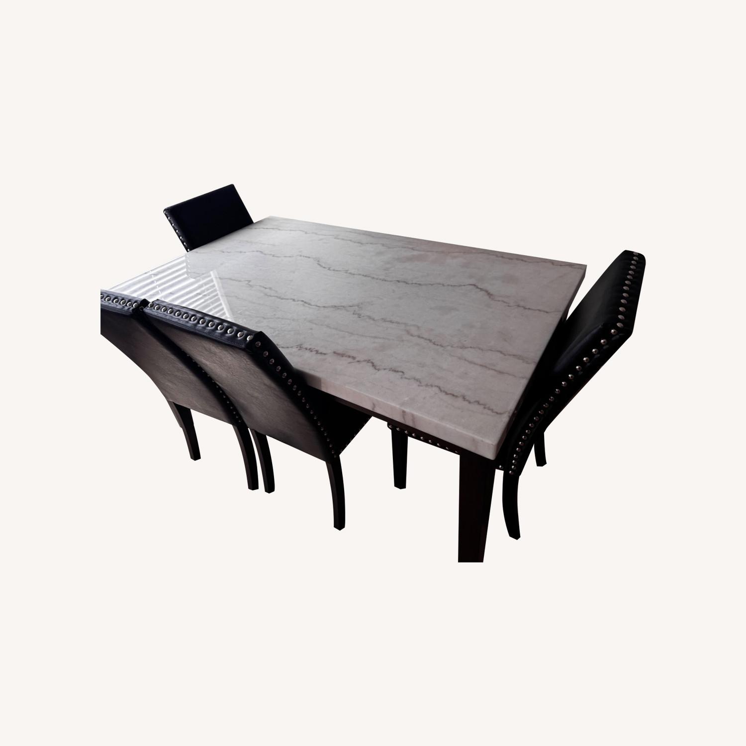 West by Table, 4 Side Chairs and Bench - image-0