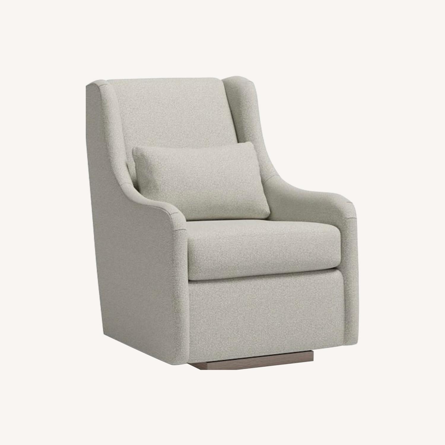 Merced Gray Linen Glider / Rocker  - image-0