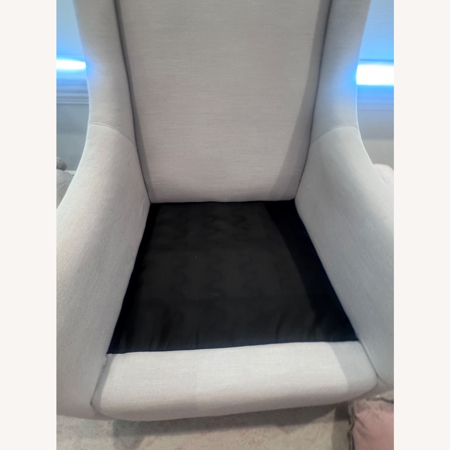 Merced Gray Linen Glider / Rocker  - image-3