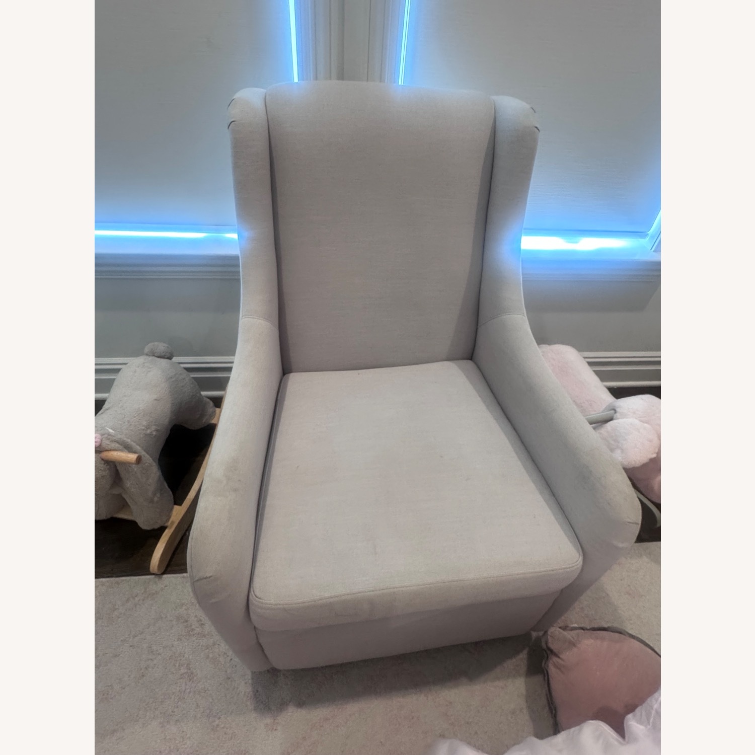 Merced Gray Linen Glider / Rocker  - image-5