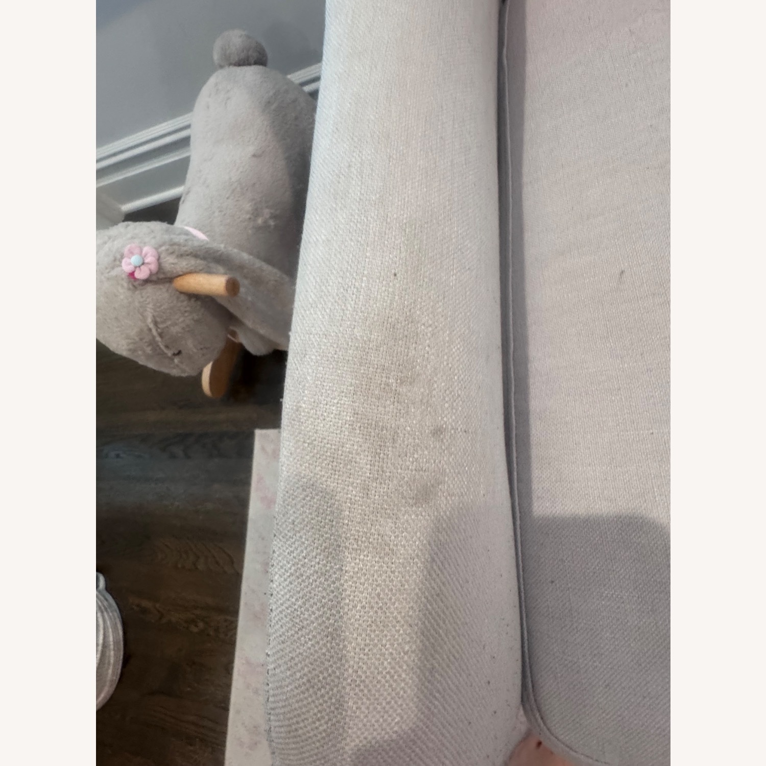 Merced Gray Linen Glider / Rocker  - image-4