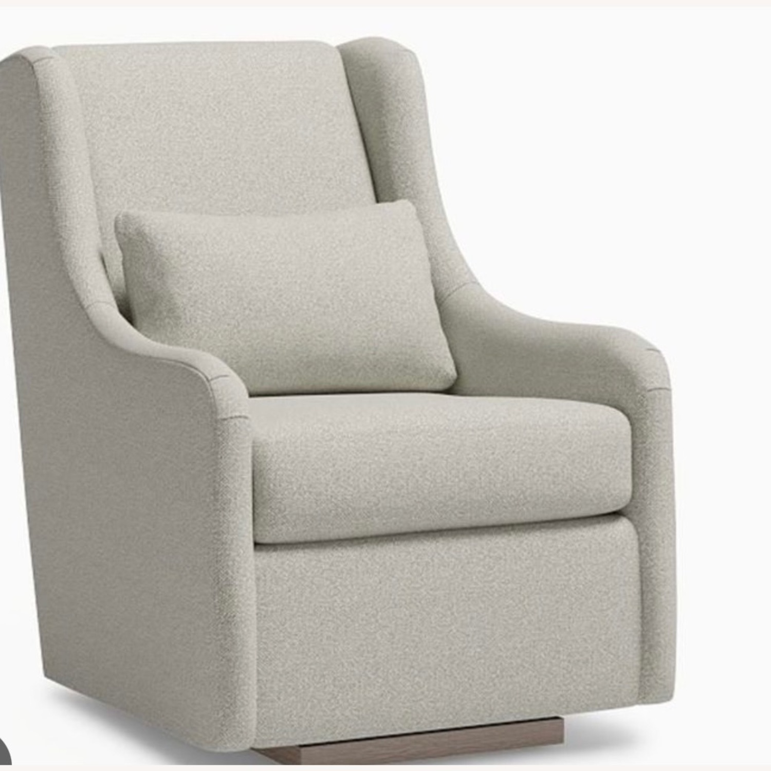 Merced Gray Linen Glider / Rocker  - image-1