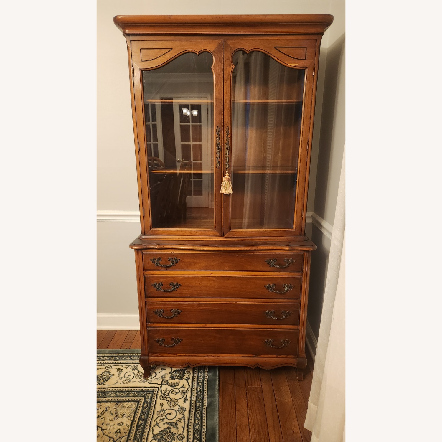 Solid Wood China Hutch - image-1