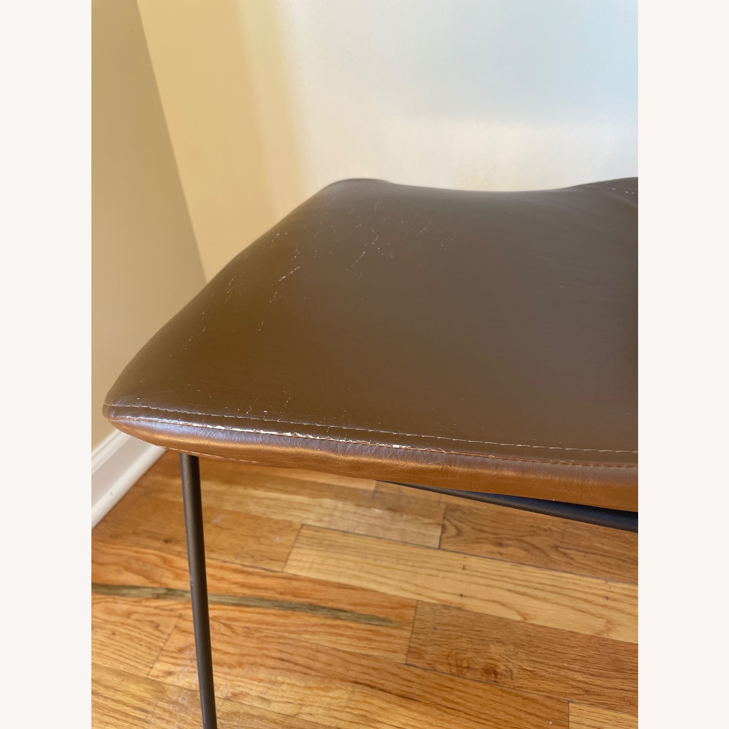 Fernish Turacos Dark Brown Faux Leather Chair - image-6