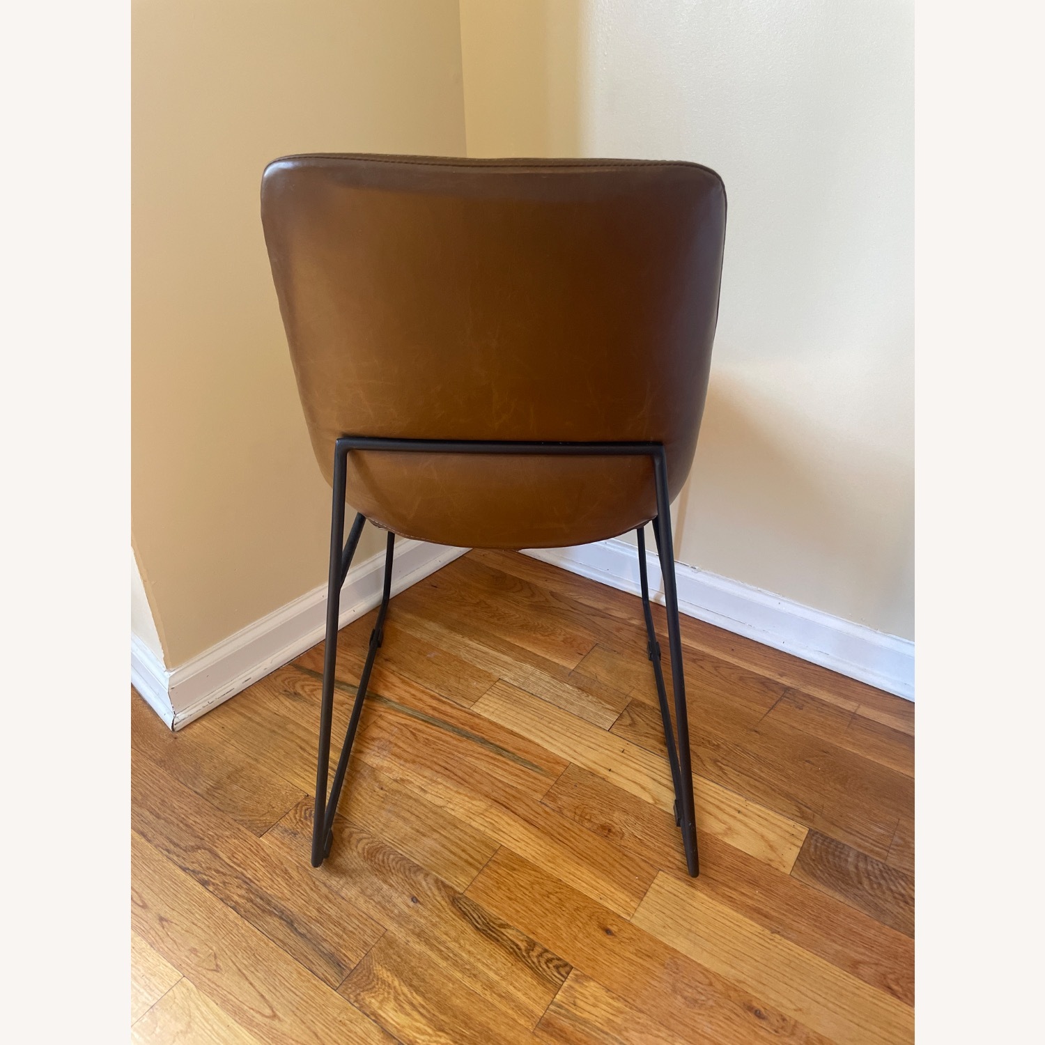 Fernish Turacos Dark Brown Faux Leather Chair - image-5