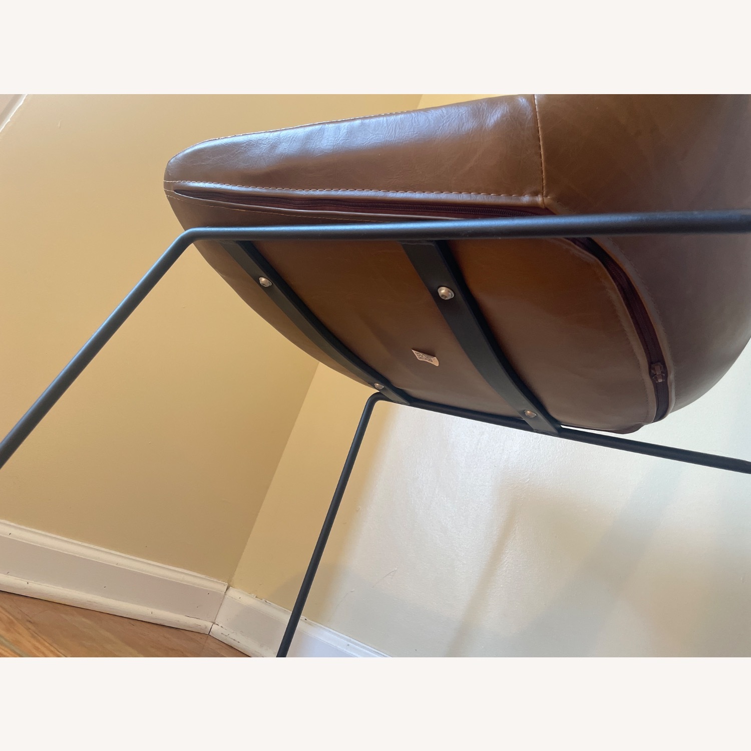 Fernish Turacos Dark Brown Faux Leather Chair - image-7