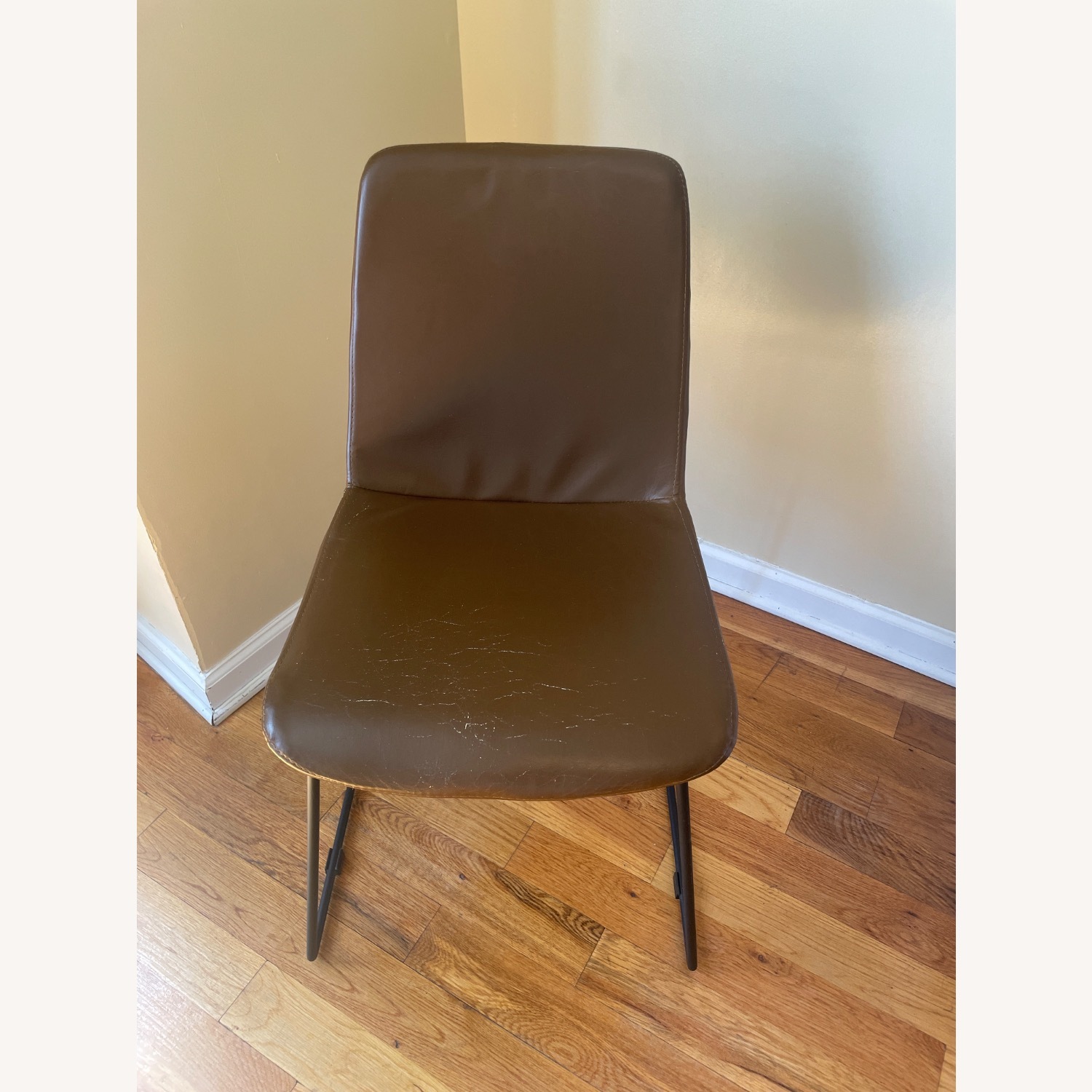 Fernish Turacos Dark Brown Faux Leather Chair - image-1