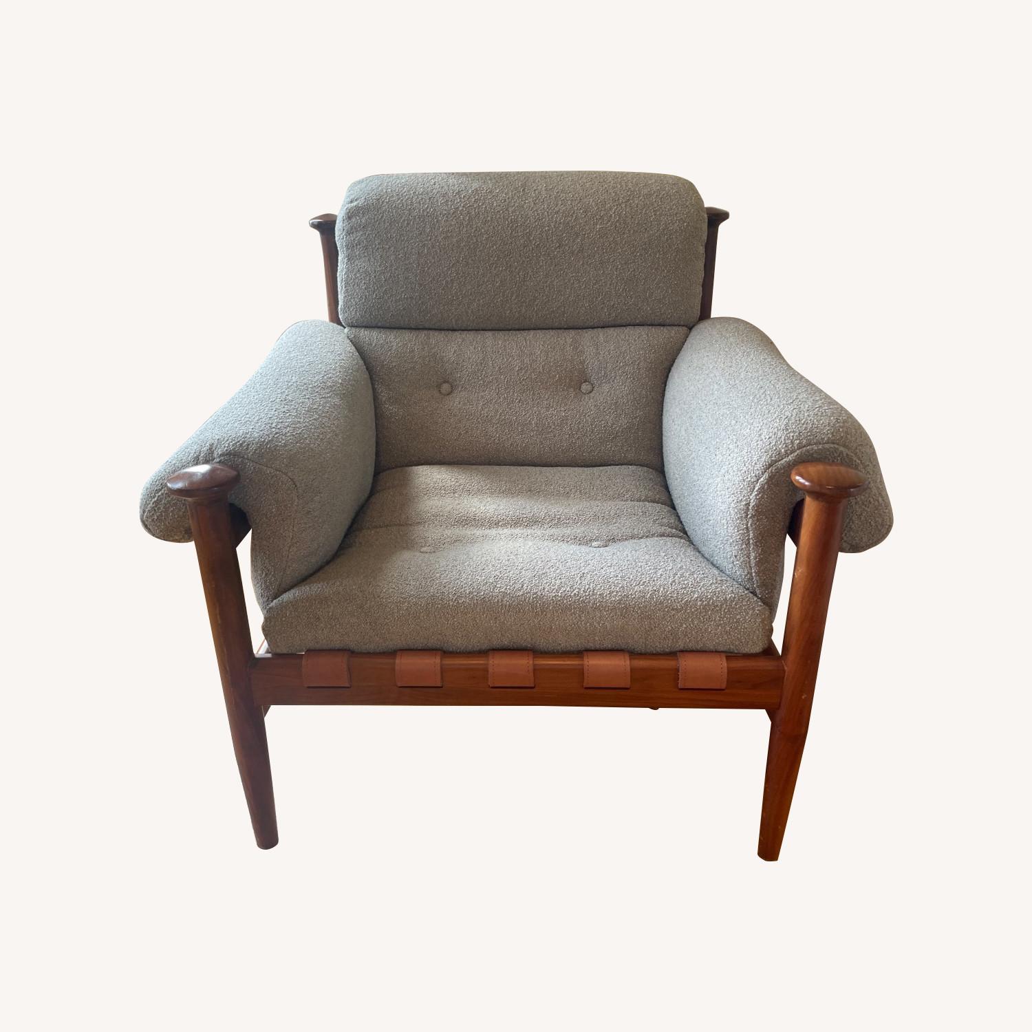 SoHo Home Otis Armchair, Italian Boucle Mushroom - image-0