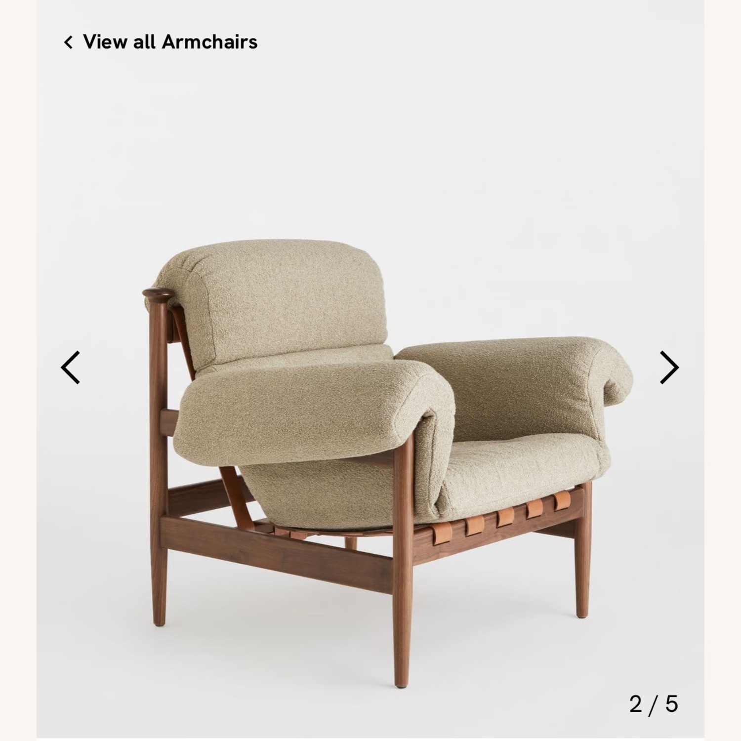 SoHo Home Otis Armchair, Italian Boucle Mushroom - image-17