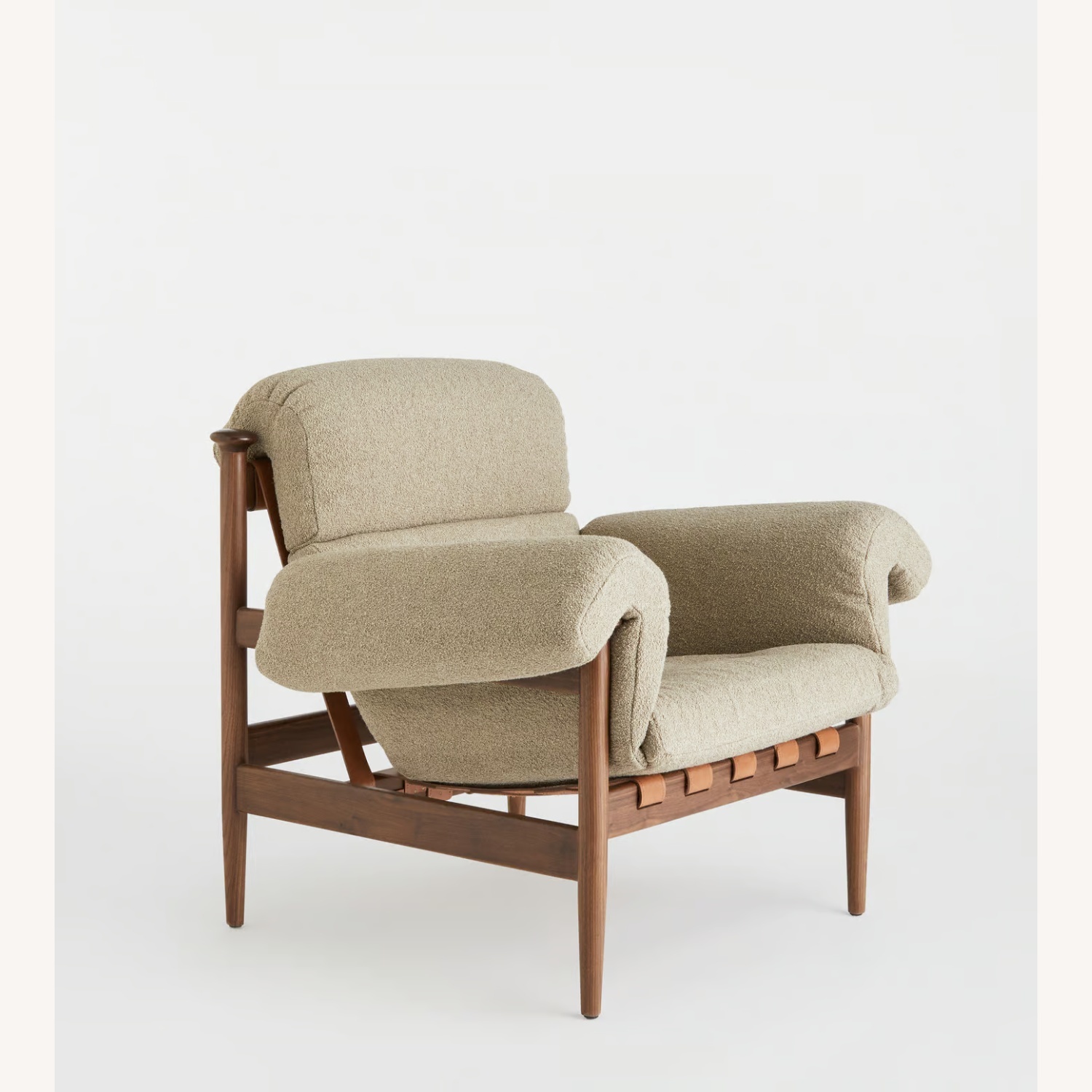 SoHo Home Otis Armchair, Italian Boucle Mushroom - image-22