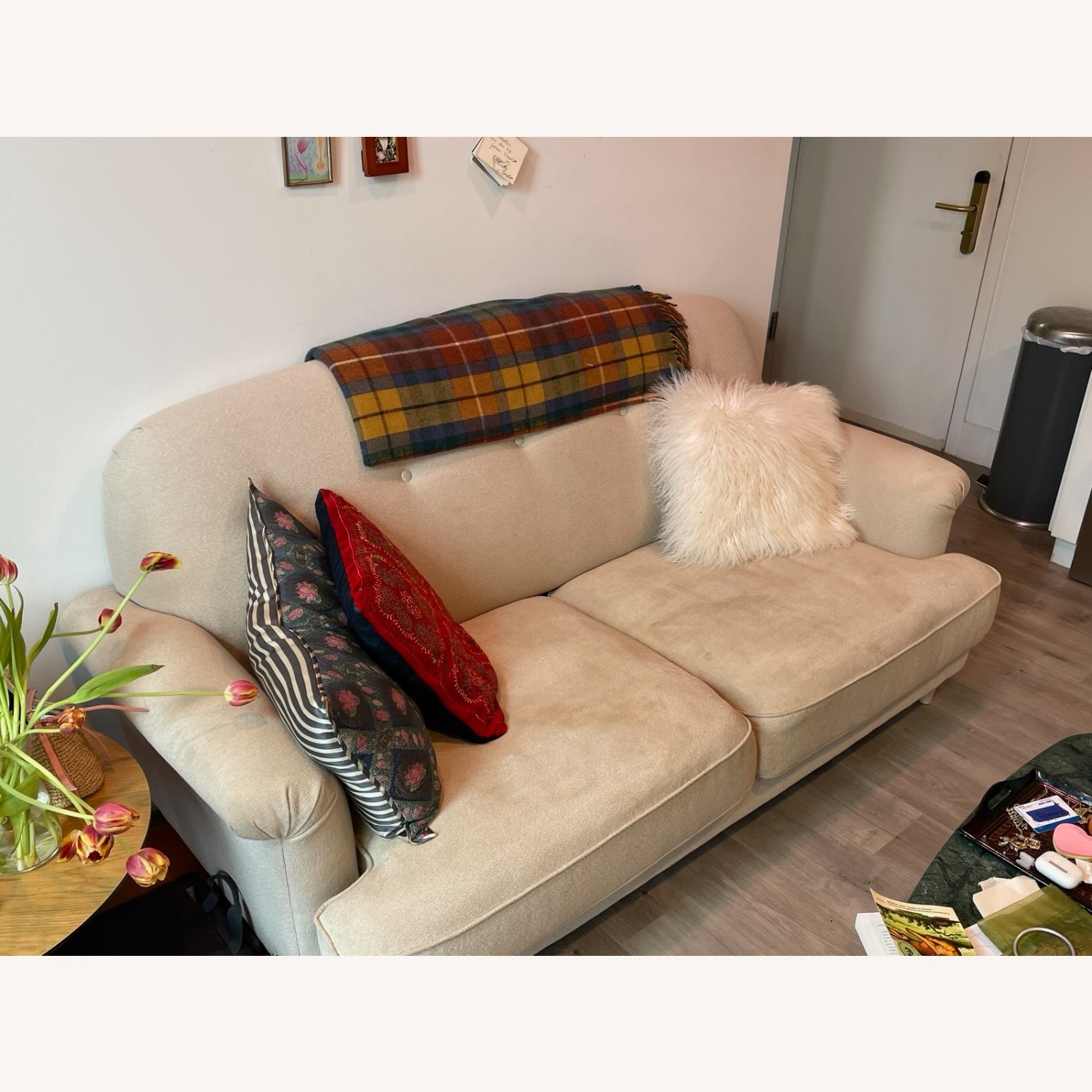 IKEA ESSEBODA Light Brown Loveseat - image-3