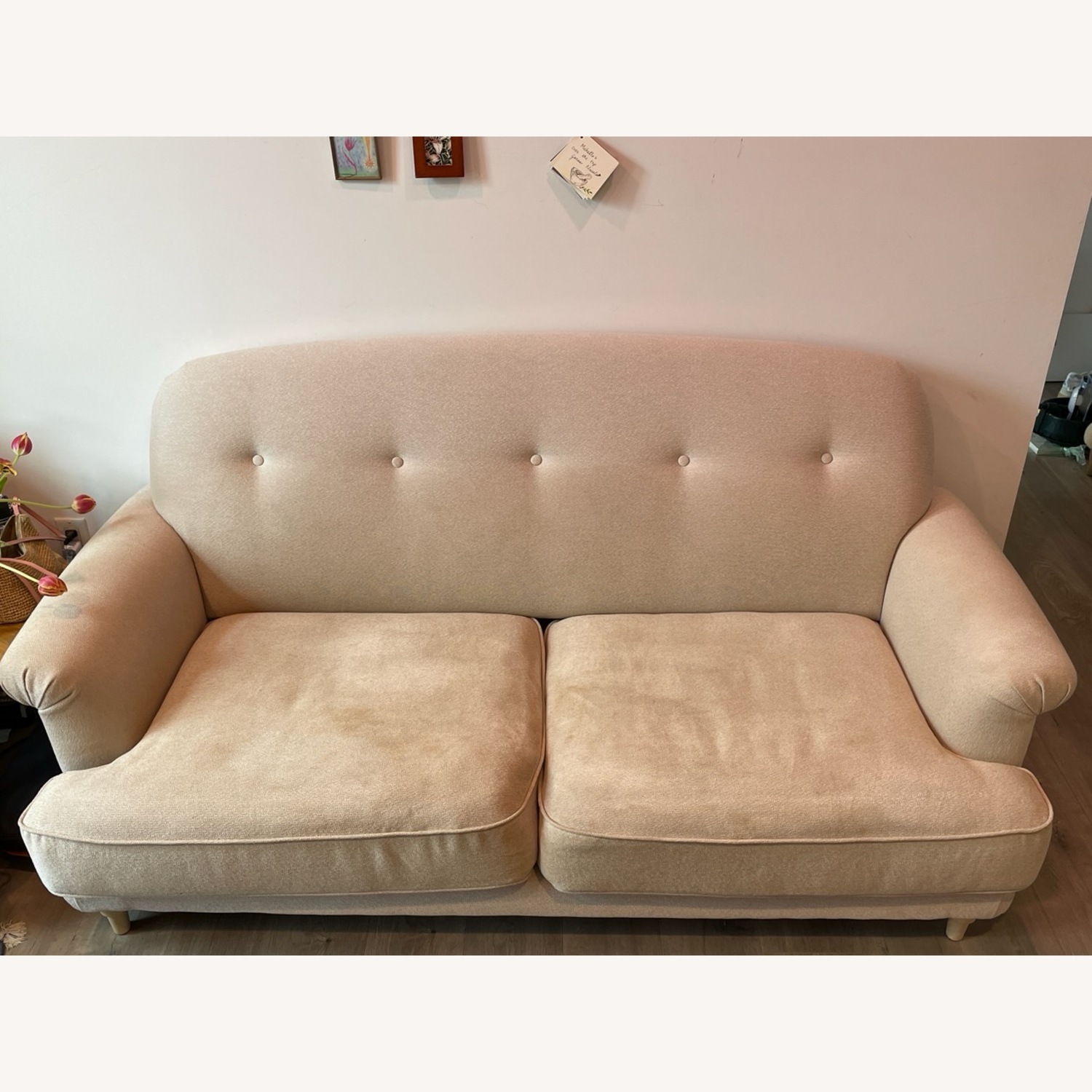 IKEA ESSEBODA Light Brown Loveseat - image-4