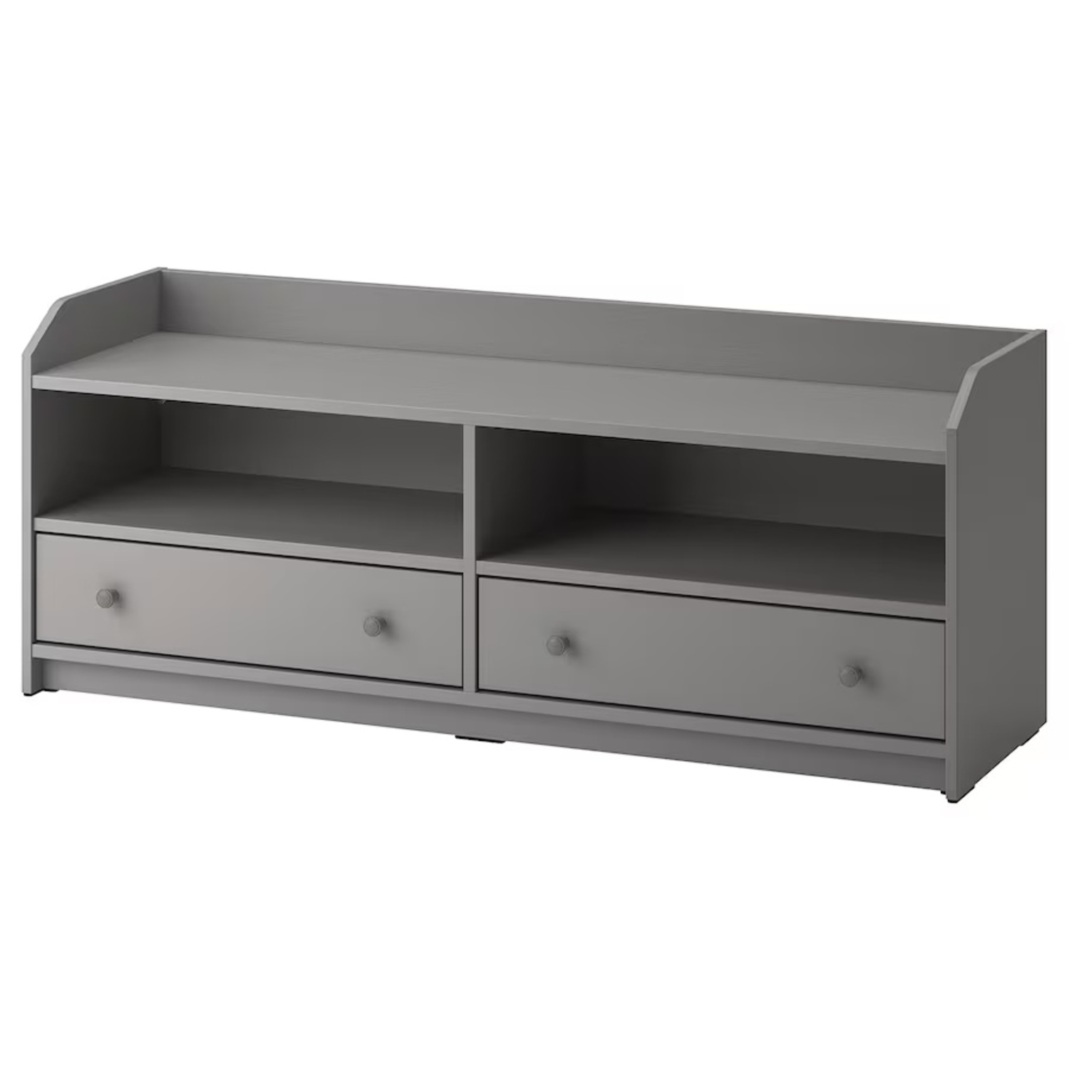 IKEA HAUGA Light Grey Media Storage - image-4