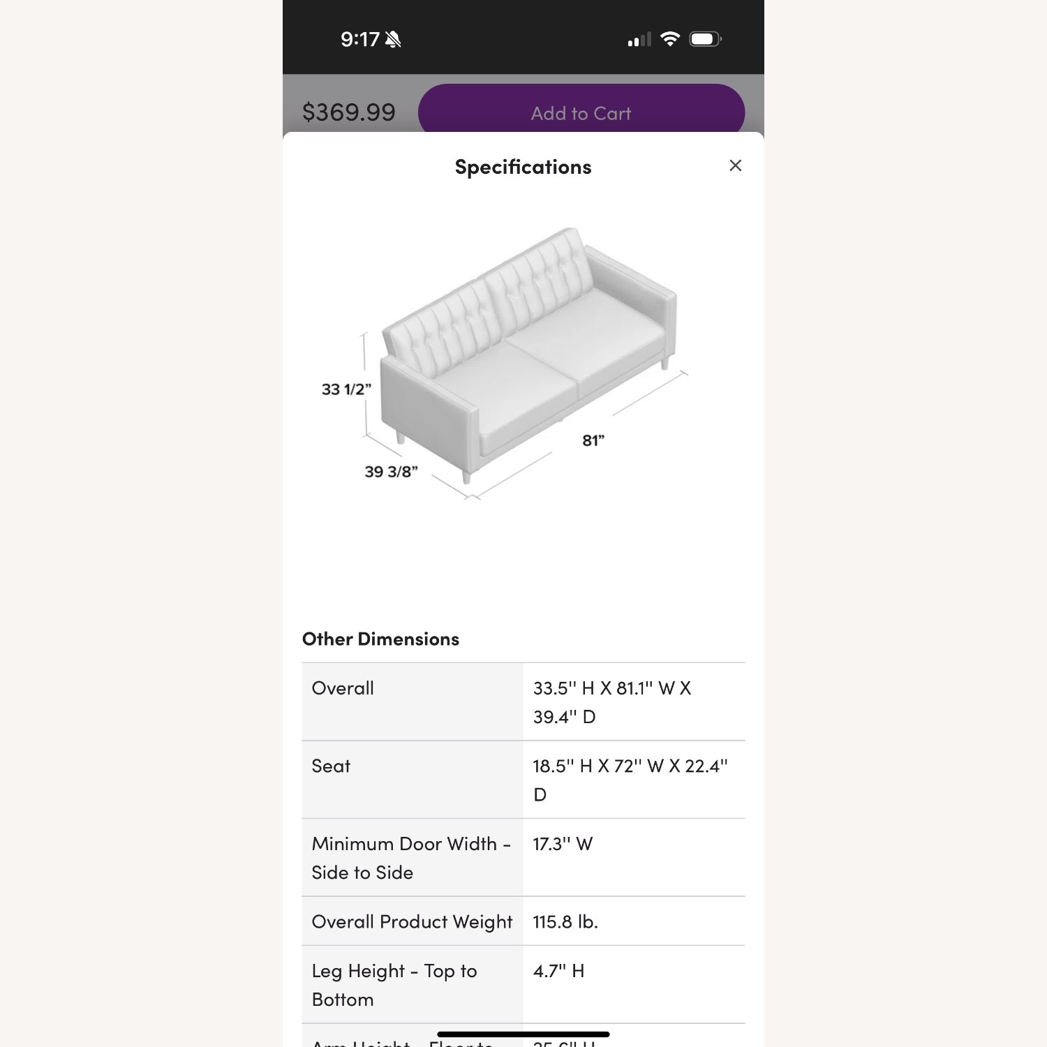 Grey Velvet Sofa Bed - image-5