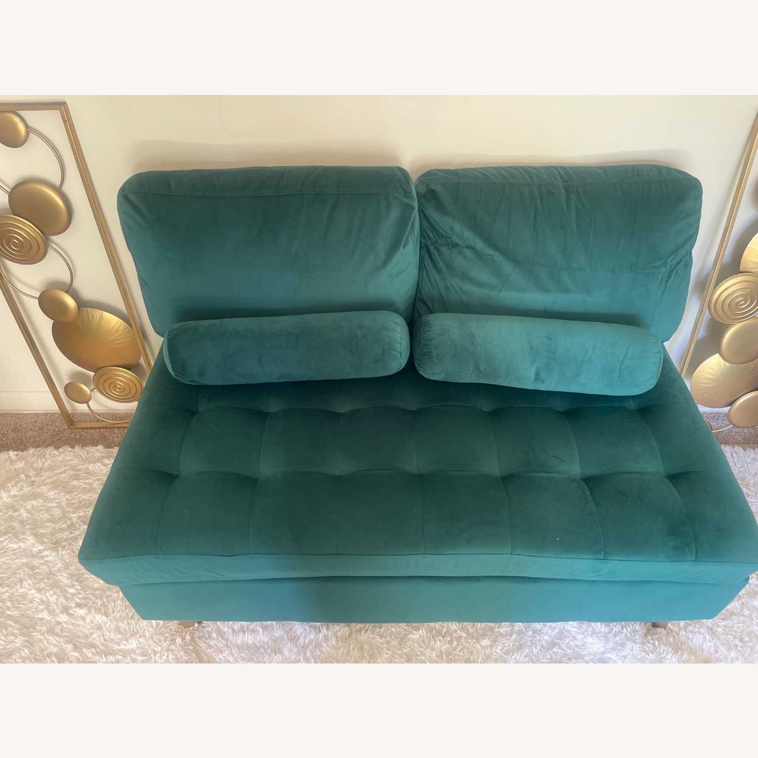 Wayfair Emerald Green Sectional - image-5