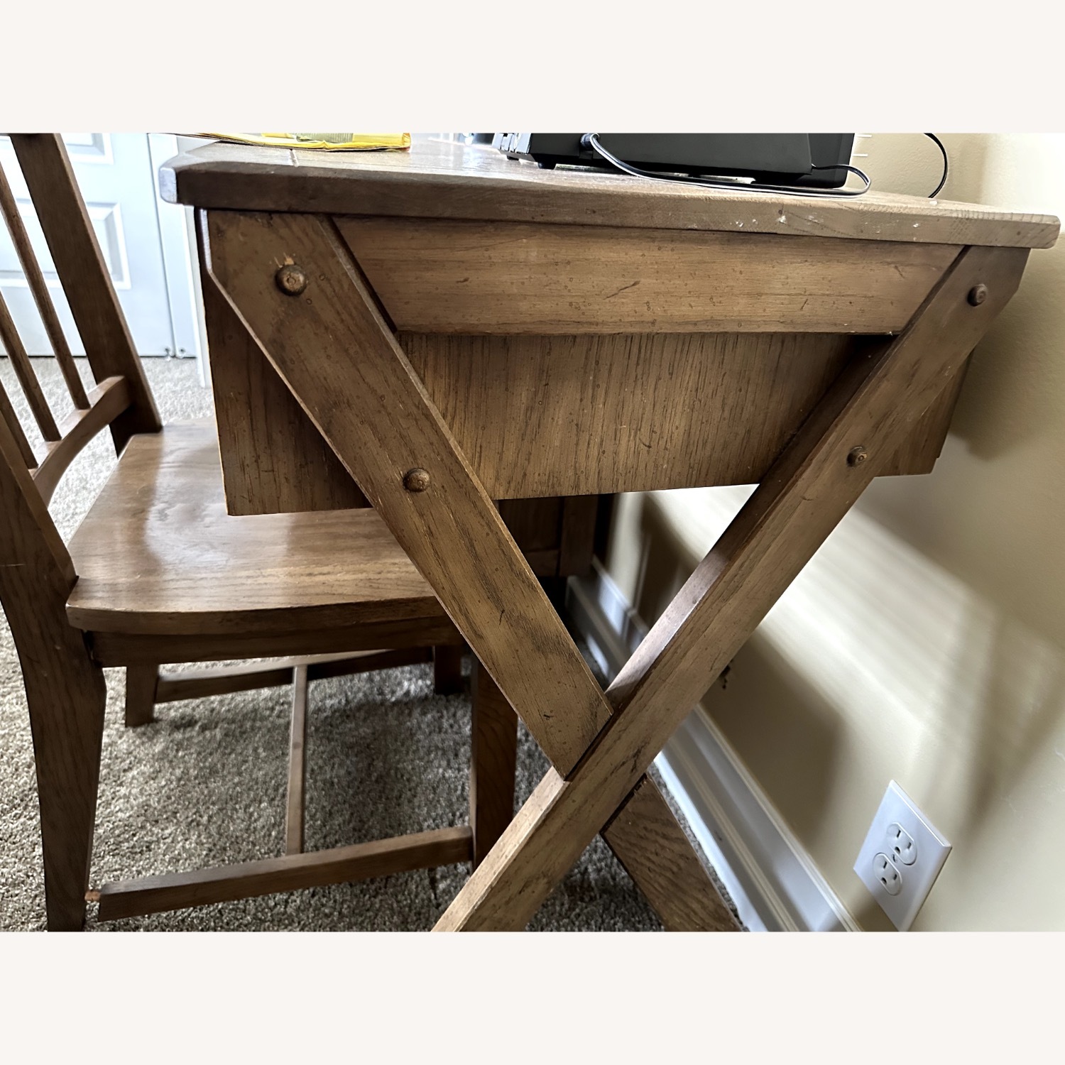 Vintage/Antique Desk and Chair - image-4