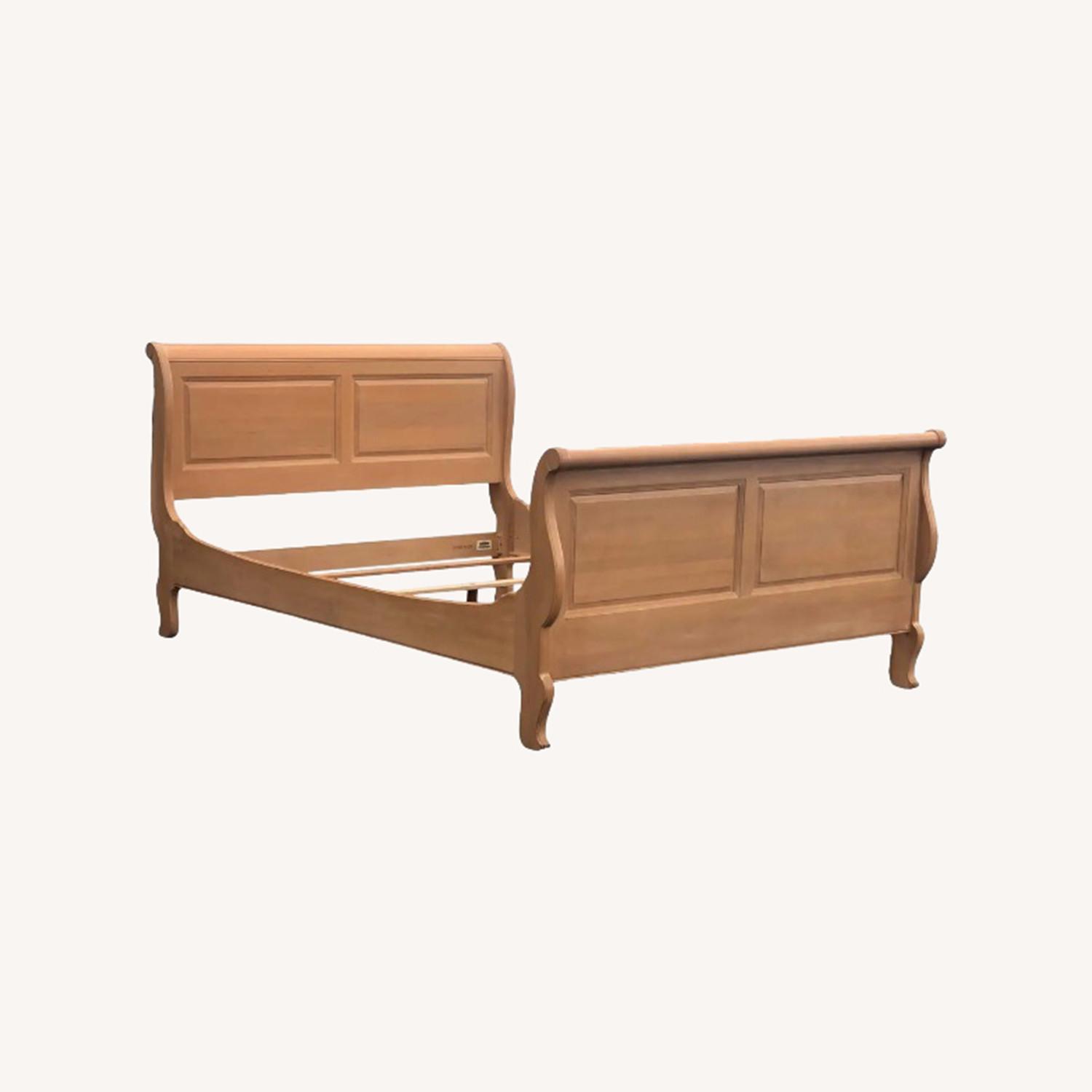 Ethan Allen Queen Sleigh Bed with Lingerie Chest - image-0