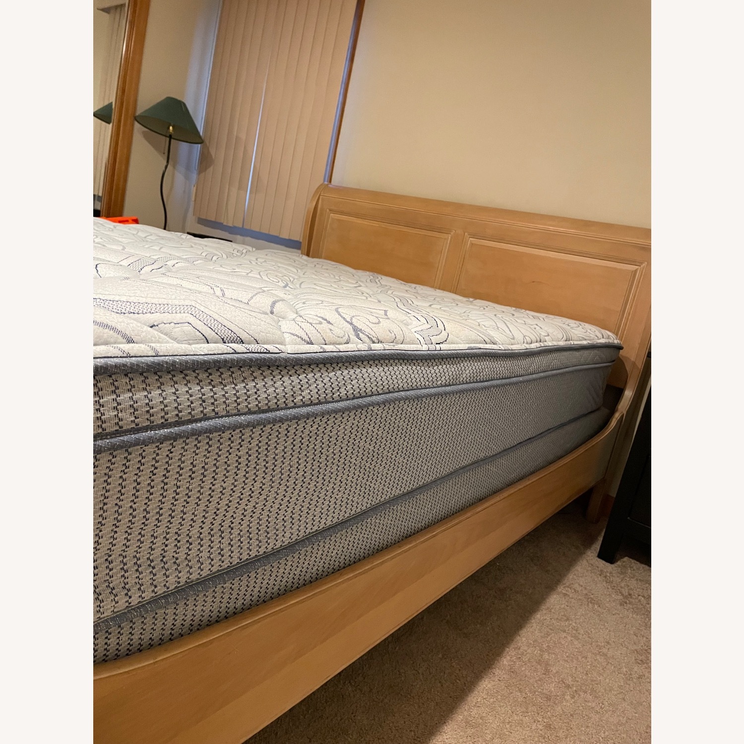 Ethan Allen Queen Sleigh Bed with Lingerie Chest - image-7