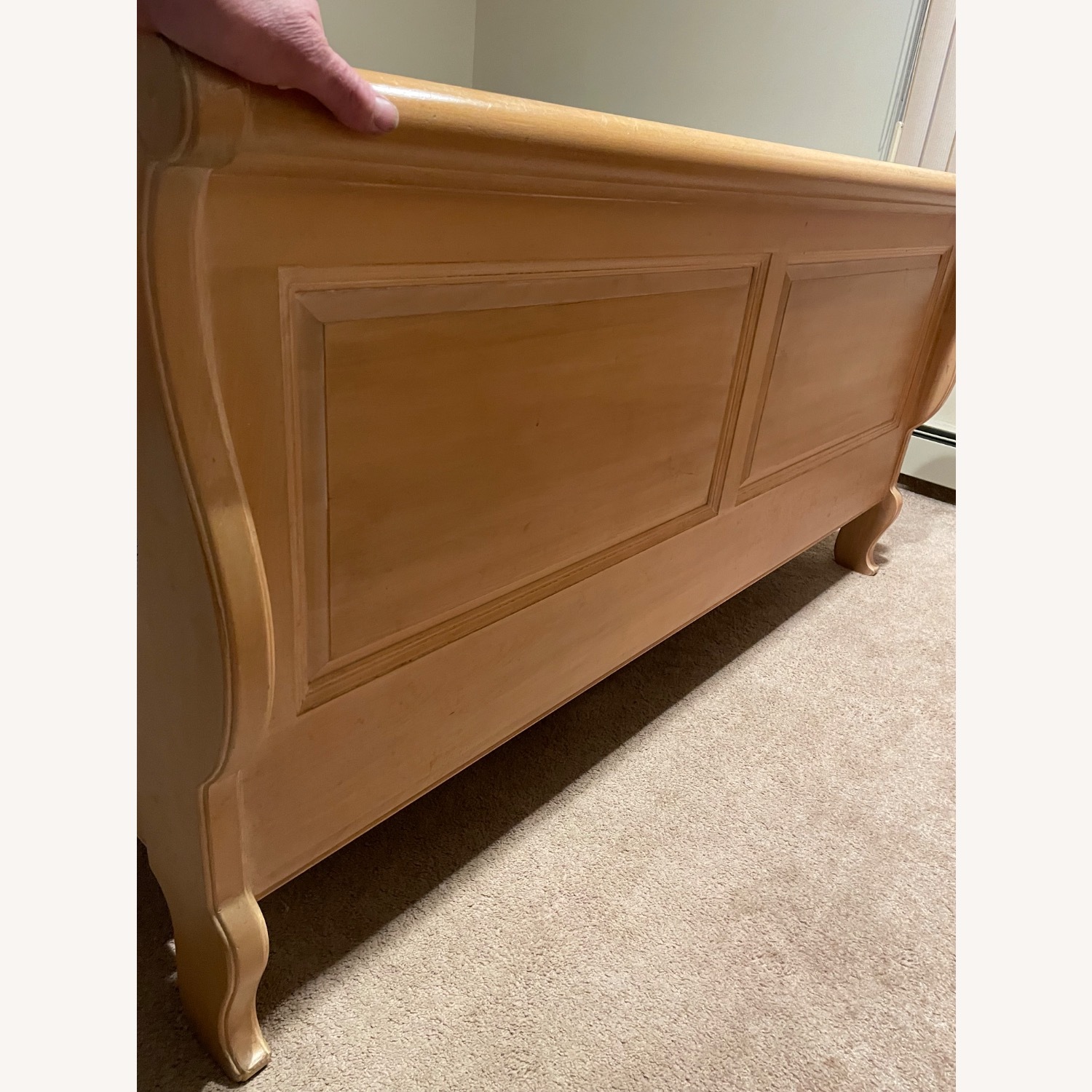 Ethan Allen Queen Sleigh Bed with Lingerie Chest - image-6