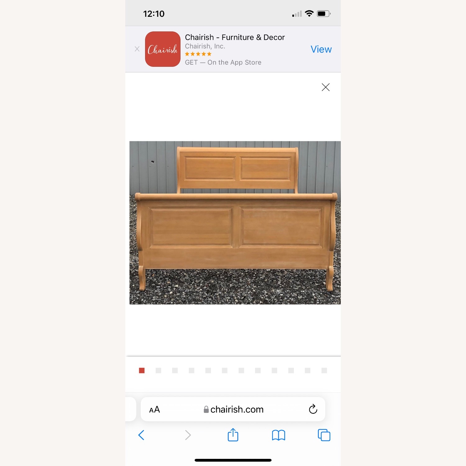 Ethan Allen Queen Sleigh Bed with Lingerie Chest - image-8