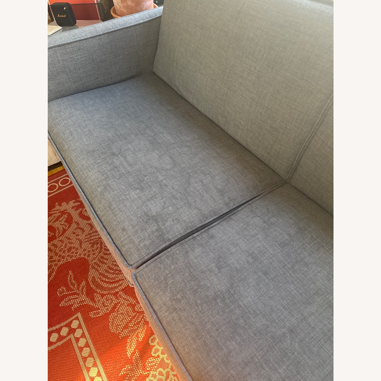 World Market Charcoal Gray Nolee Folding Sofa Bed - image-4
