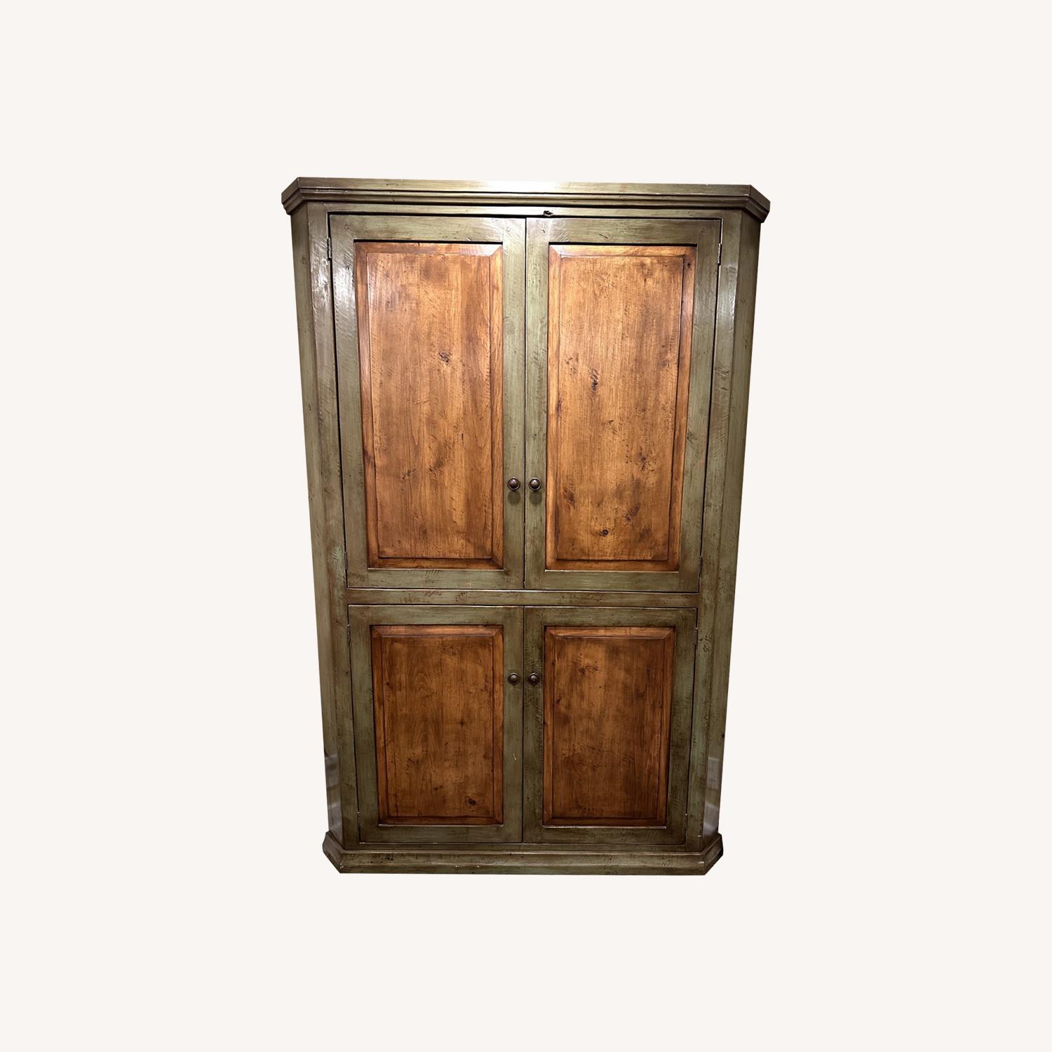 French Country Corner Cupboard - image-0