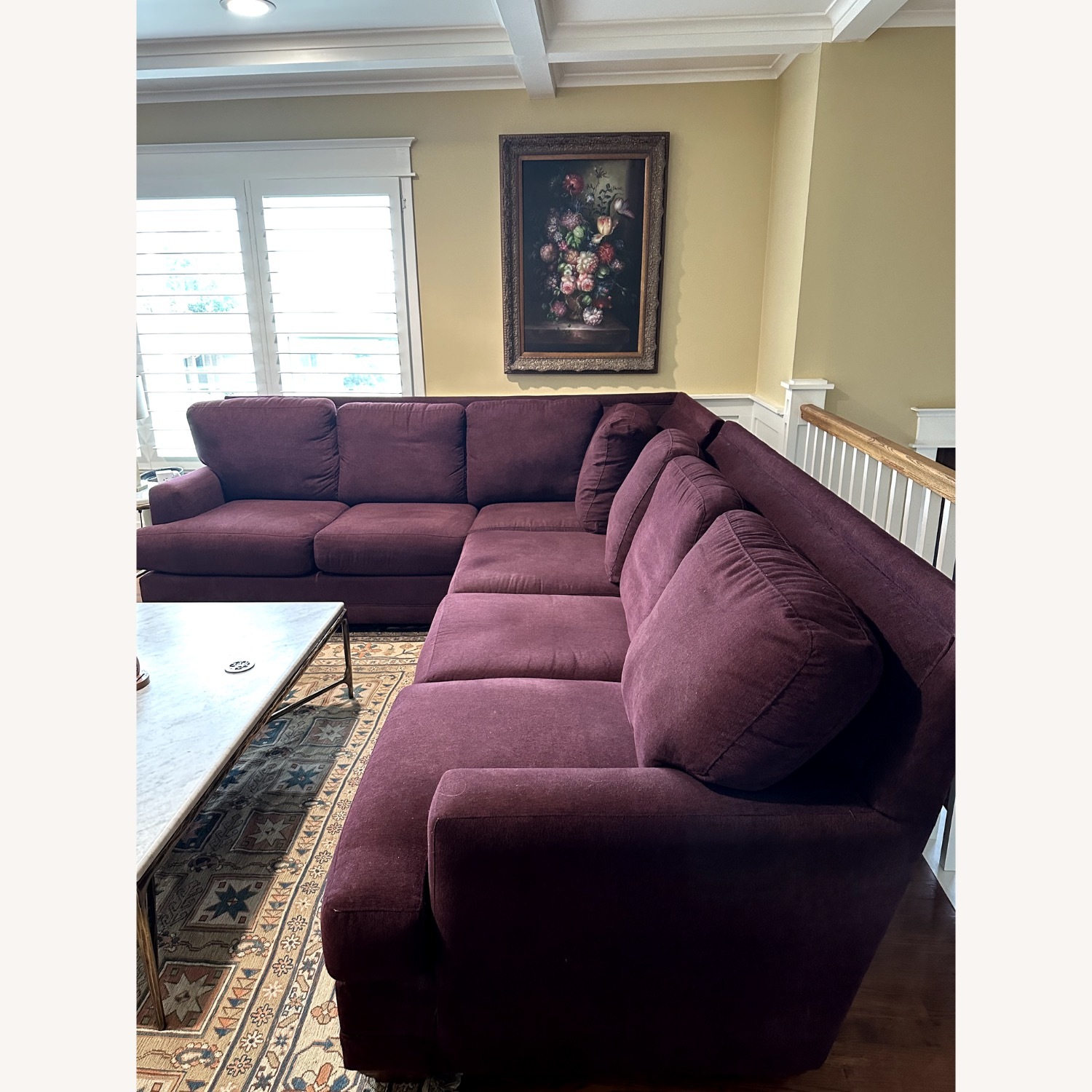 Deep Plum Sectional - image-1